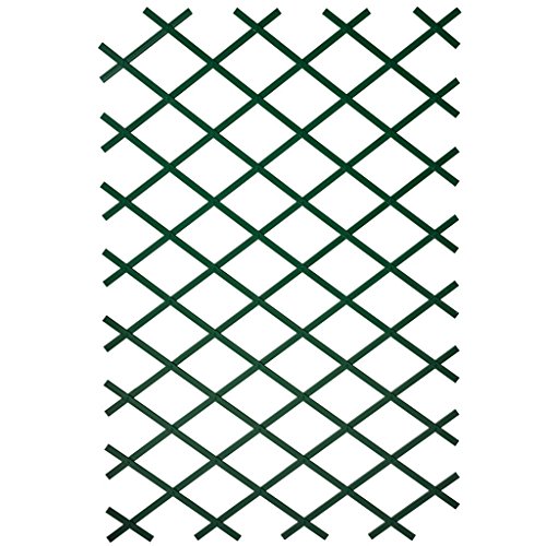 Ausziehbares Rankgitter Kunststoff grün – 100 x 200 cm
